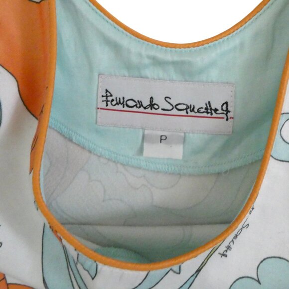 FERNANDO SANCHEZ Floral print tank dress sz P XS mini - Picture 4 of 7